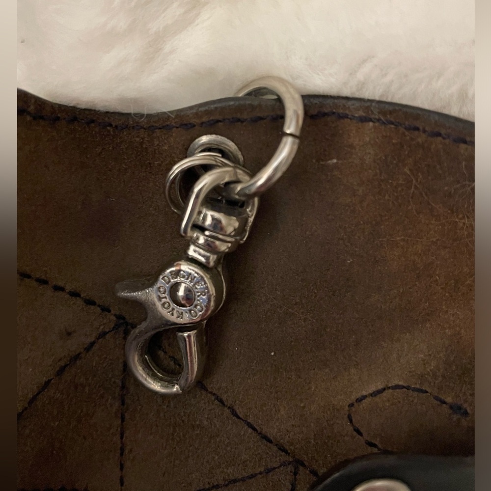 DEGNER Hanayama Key Case Japanese Pattern Miyako Sakura Key Ring Genuine Leather - Picture 6 of 7